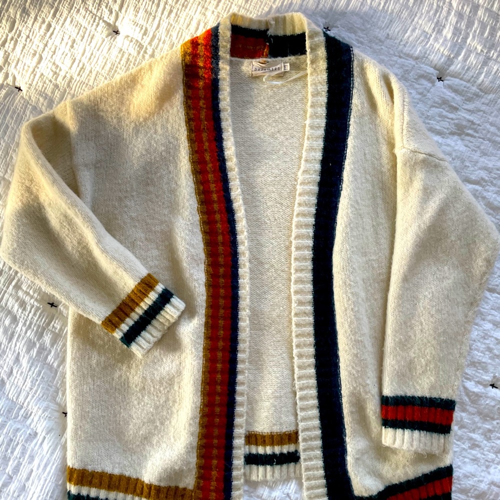 Roolee oversized soft vintage style open cardigan.